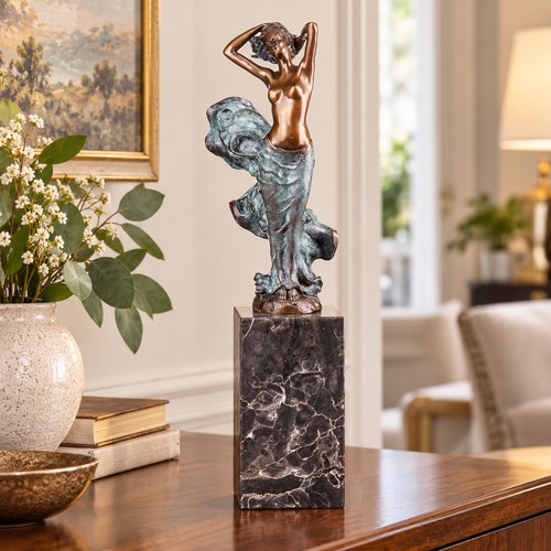 Bronze skulptur weiblicher - bronze,