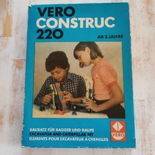 Vero Construc 220 - Bausatz Bagger & Raupe - DDR - Baukasten - Kinderspielzeug
