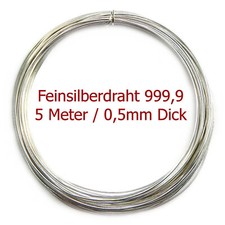 (9,49€/m) Feinsilber-Draht