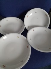 4 Stück Suppenteller 70iger Jahre DDR Geschirr, wie in den Fotos