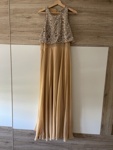 Abendkleid beige von asos mit - abendkleid,