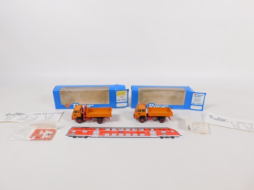 Roco 2x lkw kipper - h0,