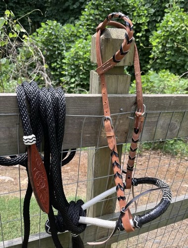 Bitless hackamore rawhide - bitless,
