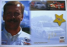 Neue rallye autogrammkarte - neue,