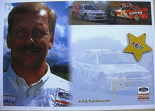 Neue rallye autogrammkarte - neue,
