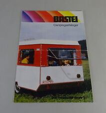 Prospekt / Broschüre DDR Wohnwagen Bastei Stand 10/1974