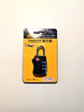 JASIT LOCK TSA338 Zahlen-Vorhangschloss - schwarz - Kofferschloss