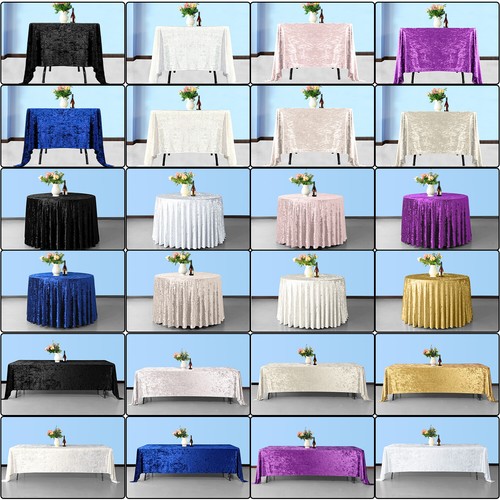Crushed velvet tischdecke - velvet,
