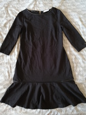 Calvin Klein Damen Kleid, Gr. 40, Schwarz, Viskose, Polyamid, Elasthan