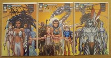 ASPEN #1 + #2 + #3 CONNECTION COVERS SIGNED BY MICHAEL TURNER EKOS Witchblade NM