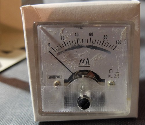 Ammeter 100ua analoges - ammeter, dc