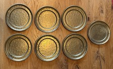 7 Vintage Messinguntersetzer