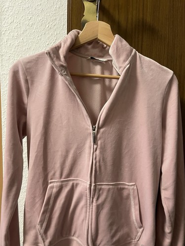 Samt sweatjacke rosa - rosa,
