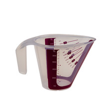 TUPPERWARE CombiPlus Messbecher Messgenau 1L in Beere/Transparent