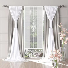 Fertiggardine Gardinen Set Vorhänge Schiebegardine Flächenvorhang Kräuselband