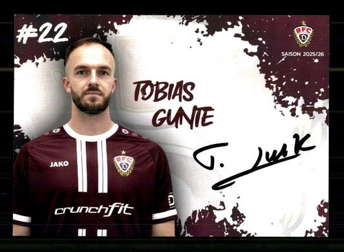 Tobias gunte autogrammkarte - tobias,
