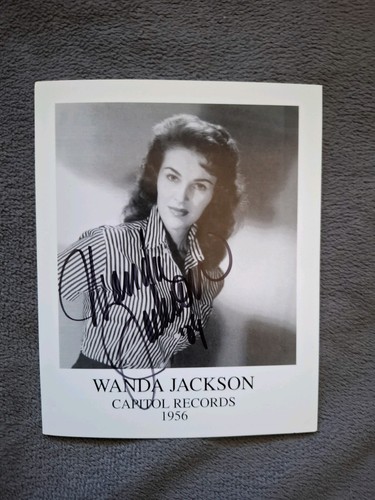 Wanda jackson autogrammkarte - jackson,