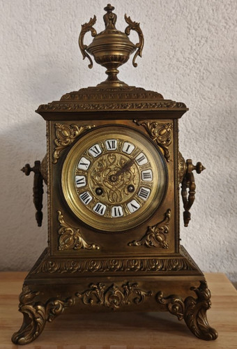Hermle kaminuhr messing bronze - messing,