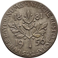 Bayern Medaille Silber 1956