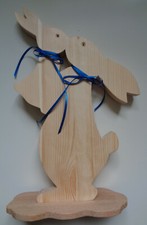 Hase mit Hasenkind aus Holz - ca. 30cm