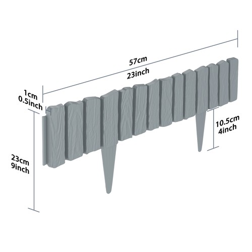 6m gartenpalisade - 2.3m, 4.6m