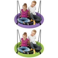 AIYAPLAY Nestschaukel Ø98 cm Verstellbar Kinderschaukel bis 100 kg für 3-8 Jahre