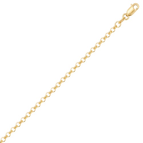 Gelb gold erbs kette modern - 9k,