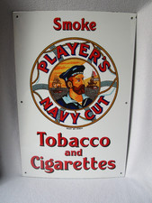 Player´s Navy Cut Emailschild Tobacco and Cigarettes Emailleschild 54x37cm groß!