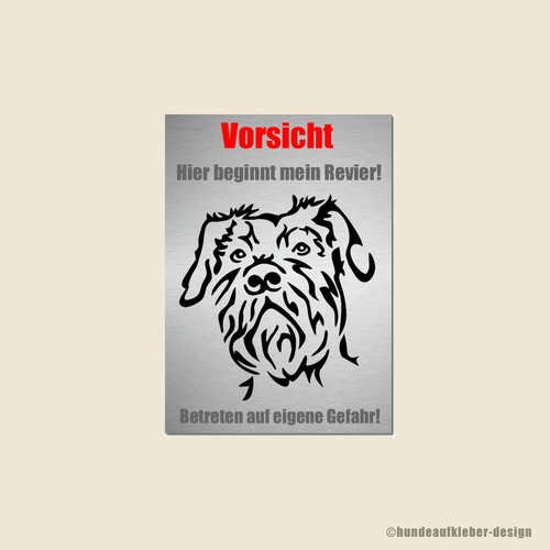 Riesenschnauzer warnschild - riesenschnauzer,