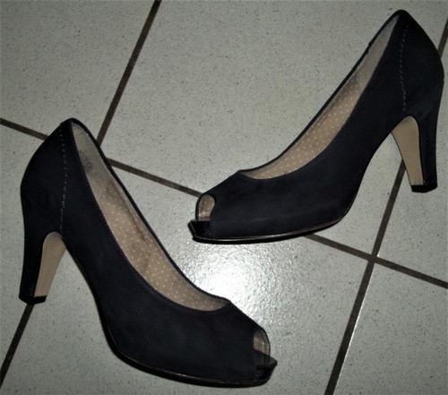Peep toes dunkel blau - toes, gr.