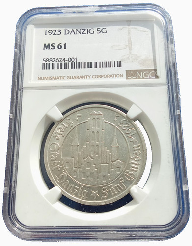 Danzig gulden 1923 ngc 61 - danzig,