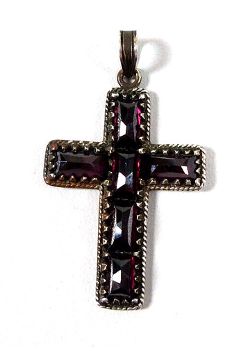 Kreuz anhänger aus - aus, 925