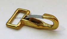 1 x Feder-Karabiner Messing