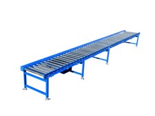 Rollenbahn Rollenförderer Länge 6085 mm Transportbahn Förderbahn angetrieben