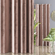 Gardinen Vorhänge Fertigvorhang Velours Samtstoff Schal Roségold  Glamour A&G