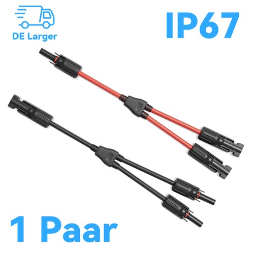 1paar solarstecker verteiler - y,