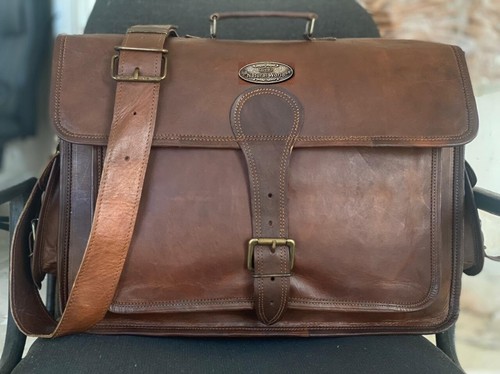 Leder herren kuriertasche - herren,