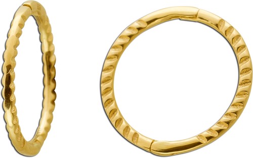 Creolen 12mm gelbgold 585 - creolen,