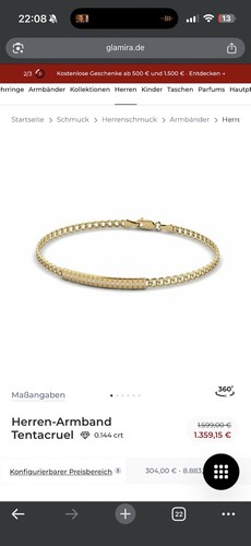 Herren armband 585 gold - armband, vs
