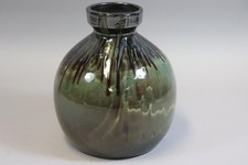 Art Deco Vase Keramik Laufglasur 1920er/30er Jahre (HB928)