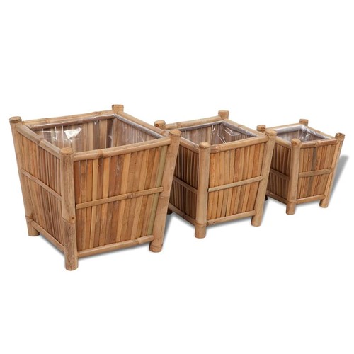 Hochbeet bambus - 3x,