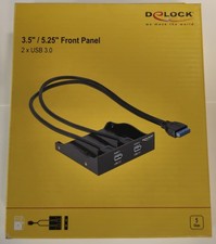 Delock 3.5" / 5.25" 2-Port USB