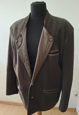 DISTLER  Trachtenjacke Herren  Lederjacke Jacke Leder Gr. 54 Vintage dunkelbraun