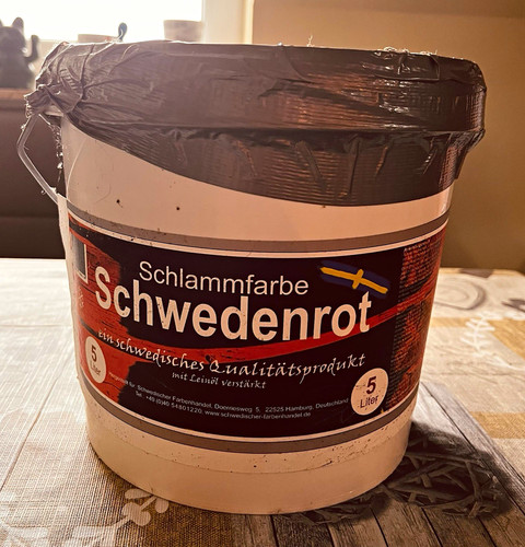 Schlammfarbe schwedenrot l - schlammfarbe,