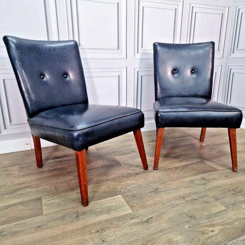 Mid century vinyl stühle - vinyl,