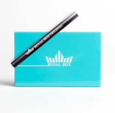 Royal Box Blau Schnupftabak Dosierer Snuff Box mit Röhrchen Original