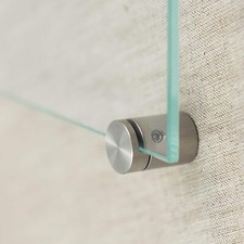 Glasklemme, 4er Set, Klemmbefestigung, Klemmhalter aus Edelstahl