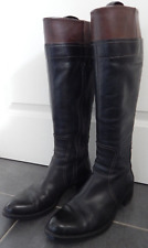 Donna Carolina Stiefel  Damen 38 schwarz 4 Absatz echt Leder gebraucht sehr gut