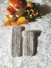 Baby Beinstulpen Ganzbeinwärmer 100% Alpakawolle Neu Handgestrickt