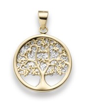 Lebensbaum anhänger 585 gold - 585,